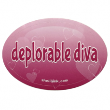 Deplorable Diva Hearts Decal